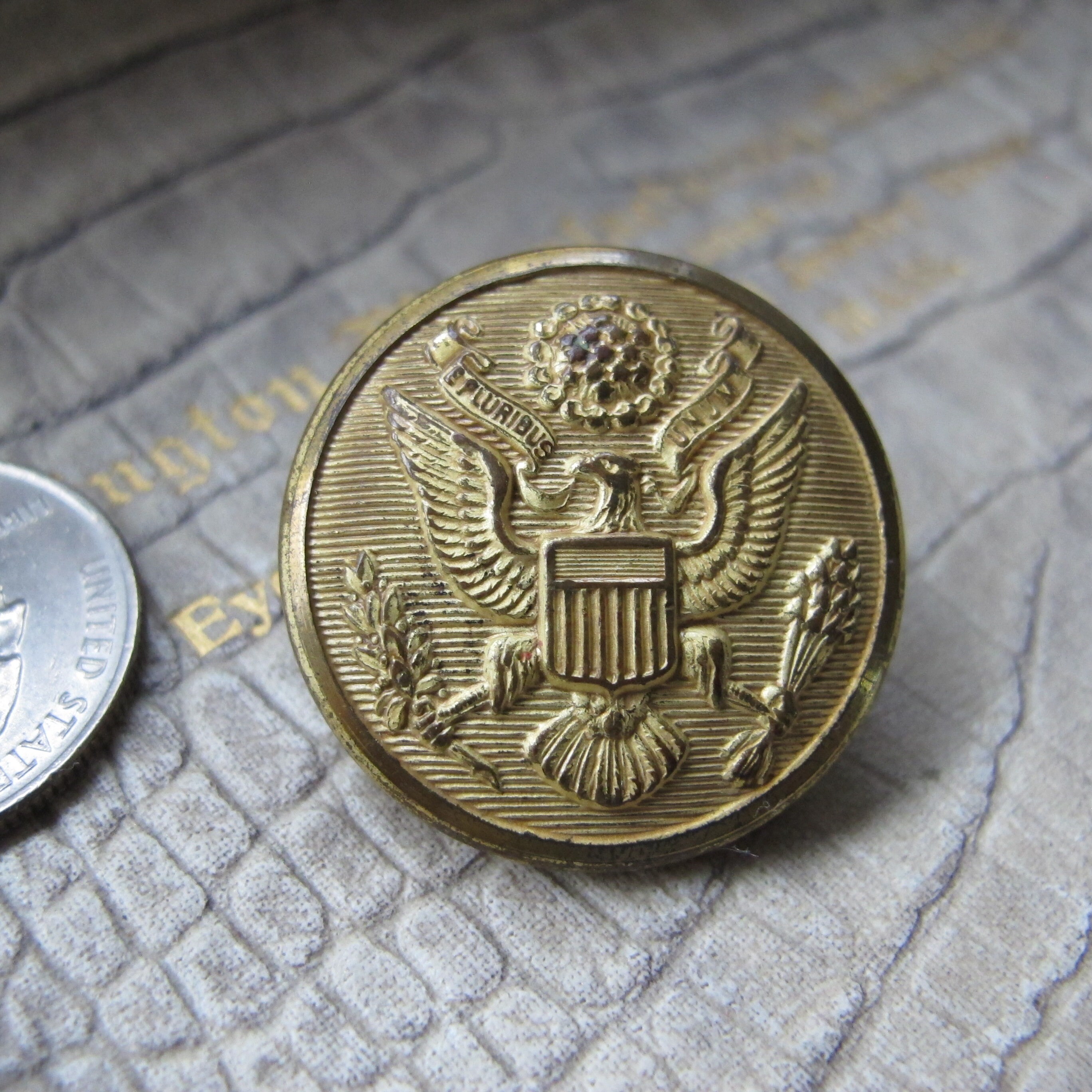 Large Military Coat Buttons. 5 Buttons. Rex Products Corp New Etsy