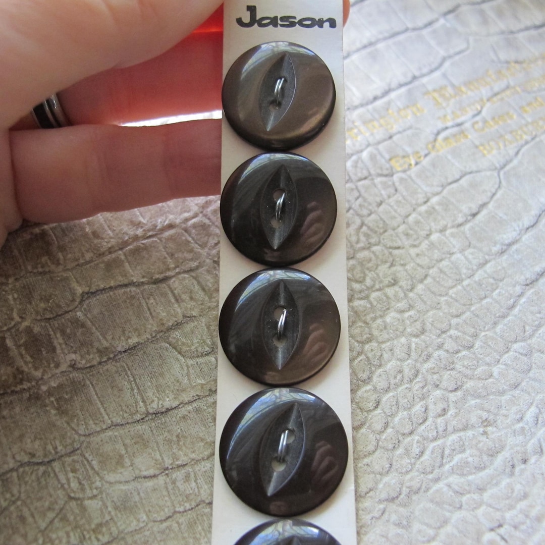 Jason Tear Single Strip 70s Buttons, Made in Hong Kong, Carded in ...