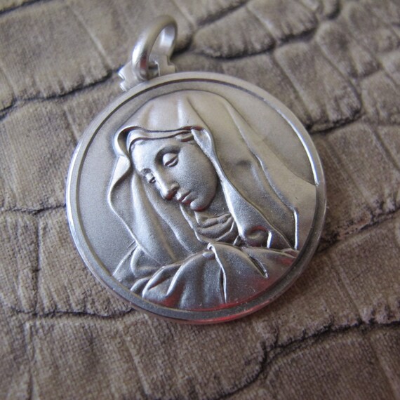 Snake or Ball Chain Necklace Sterling Silver Our Lady Of Guadalupe Medal on a Sterling Silver Cable Snake or Ball Chain Necklace Sterling Silver Our Lady Of Guadalupe Medal on a Sterling Silver Cable