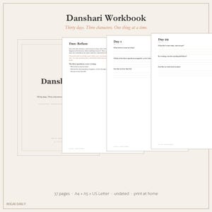Danshari Declutter Journal, 30-dagars japansk minimalism-arbetsbok (PDF)