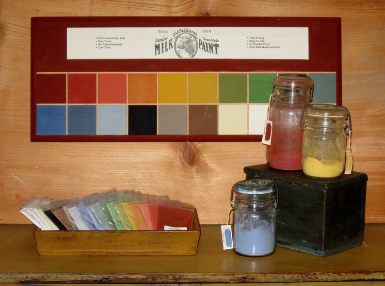 Set of 20 Genuine Old Fashioned Milk Paint Samples Etsy