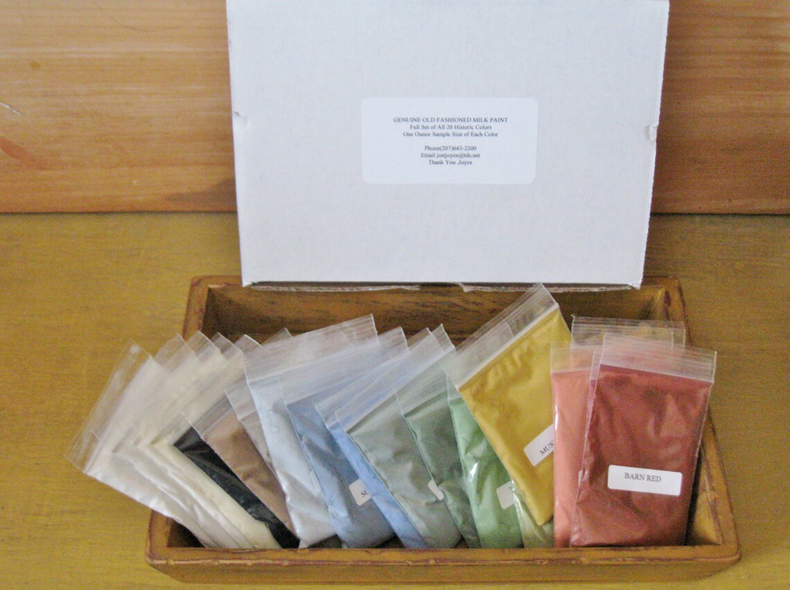 Set of 20 Genuine Old Fashioned Milk Paint Samples Etsy