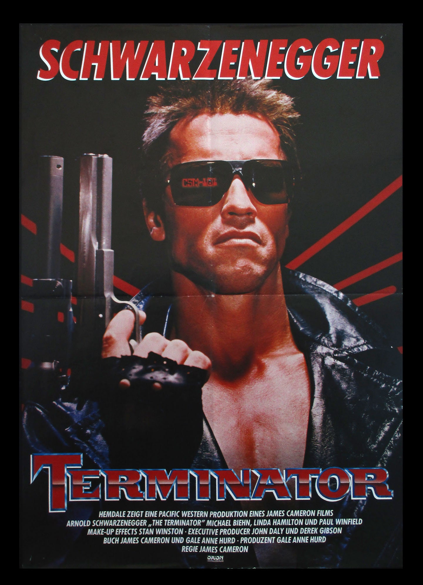 The Terminator Original 1984 Movie Poster Arnold Etsy