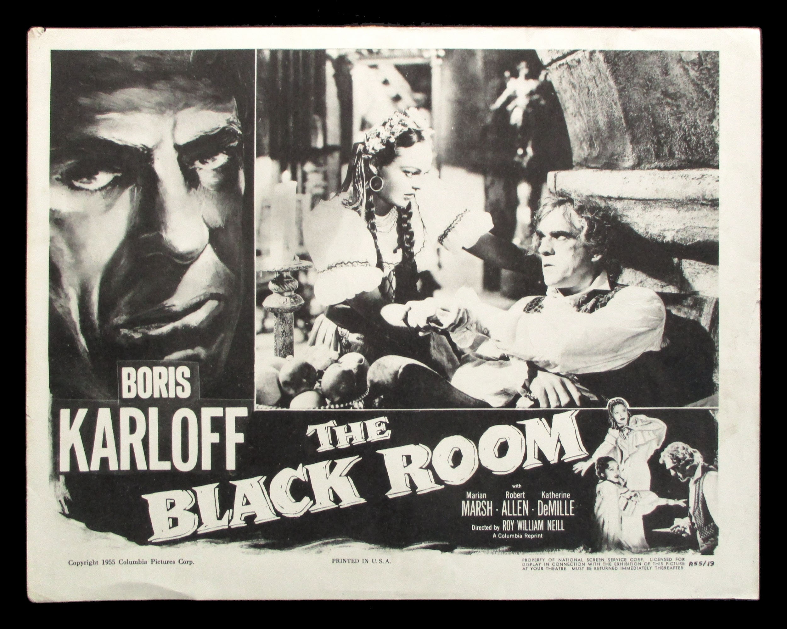 1935 The Black Room Boris Karloff Horror movie poster print 2