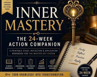 Zeszyt ćwiczeń Master Key System | 24-tygodniowy podręcznik do nauki w formacie PDF | Planer dziennika Focus & Discipline
