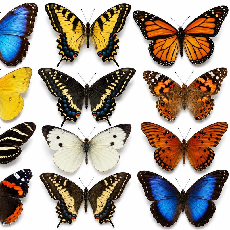 Butterflies on Rice Paper - Etsy
