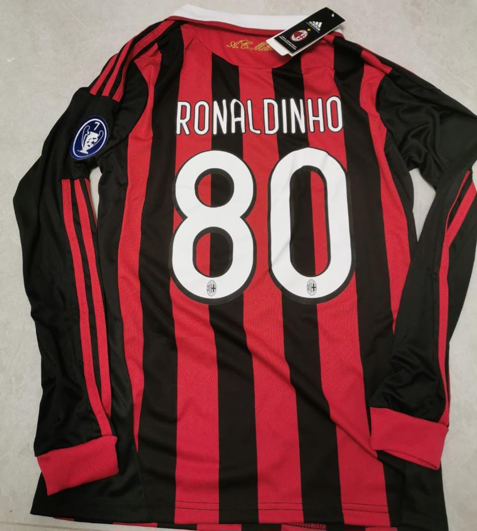 Long sleeve ac milan ronaldinho jersey - Etsy 日本