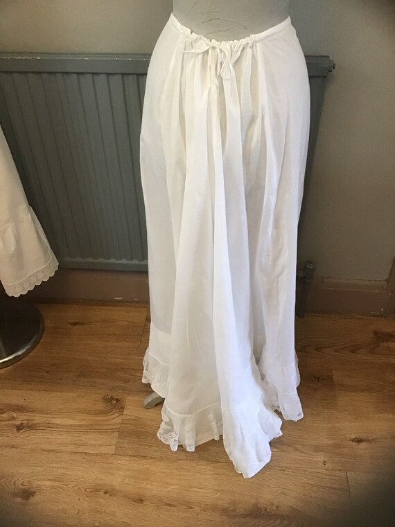 Beautiful cotton bustle petticoat