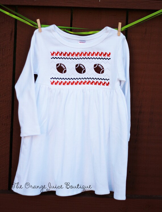 Smocked Auburn Tigers Football Dress smocked eagle Auburn