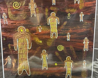 The People in Your Line Are For You  -- matted print -- original painting photo print