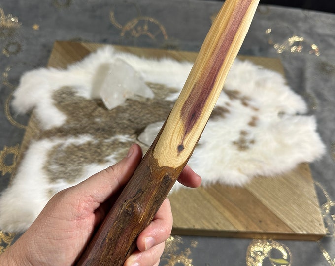 Solid Wood Athame- Cedar Wood - Subtle Triquetra - Handmade and All ...