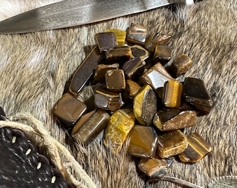 Tiger's Eye Polished Nuggets: Healing Crystals