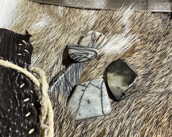 Zebra Jasper Polished Nuggets: Healing Crystals