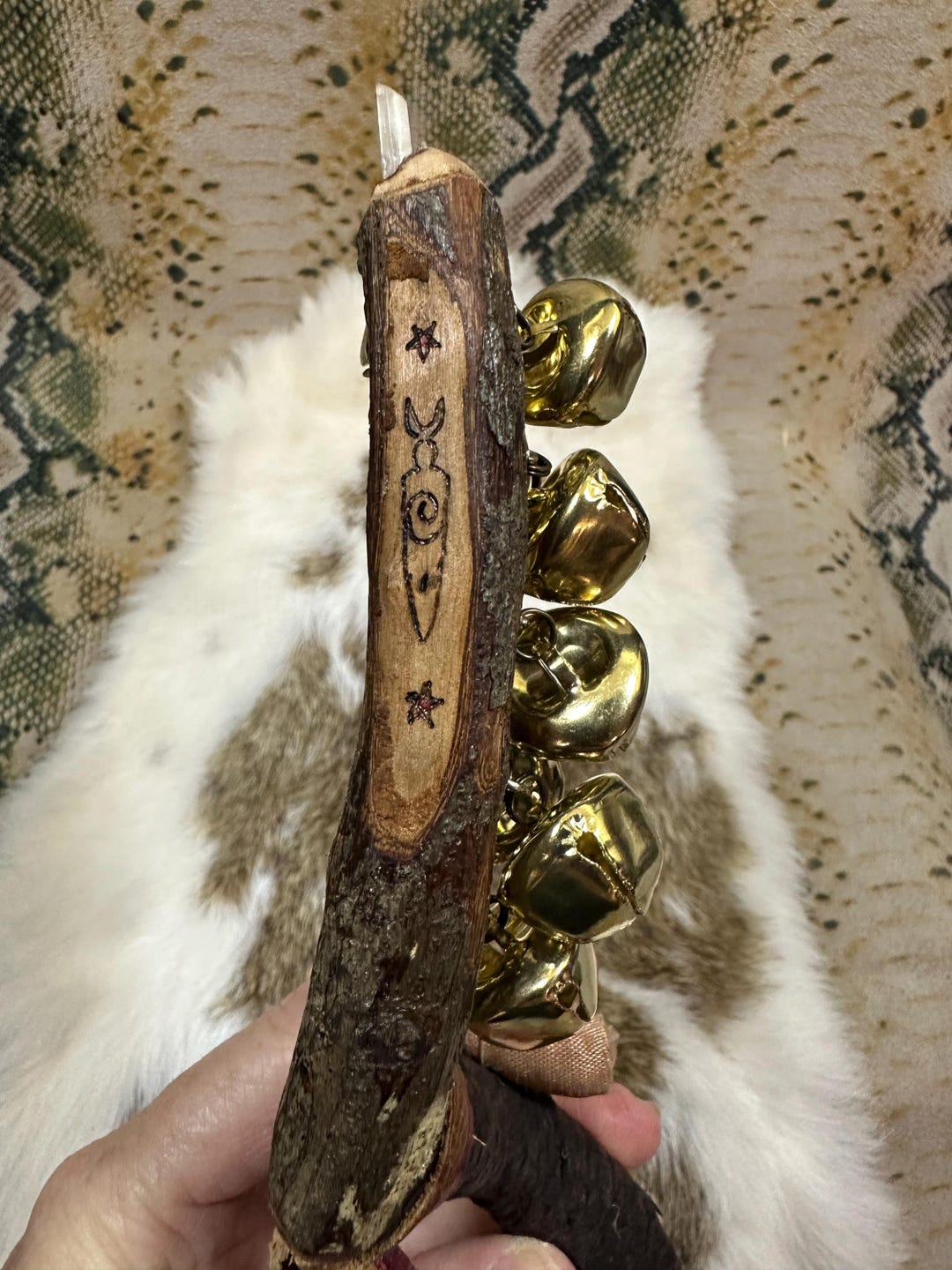 Horned God Bell Rattle - Druid Heathen Native Primitive Natural Music ...