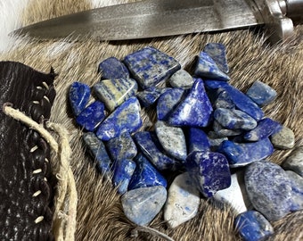 Lapis Lazuli Tumbled Stones: 30g Grab Bag