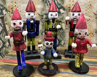 Nailbiters - cursed gnome dolls - oddities spooky dark ornaments