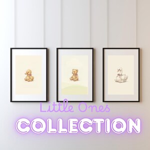 Vintage Beaver Wall Art Print – Neutral Nursery Decor | Little Ones Collection image 3