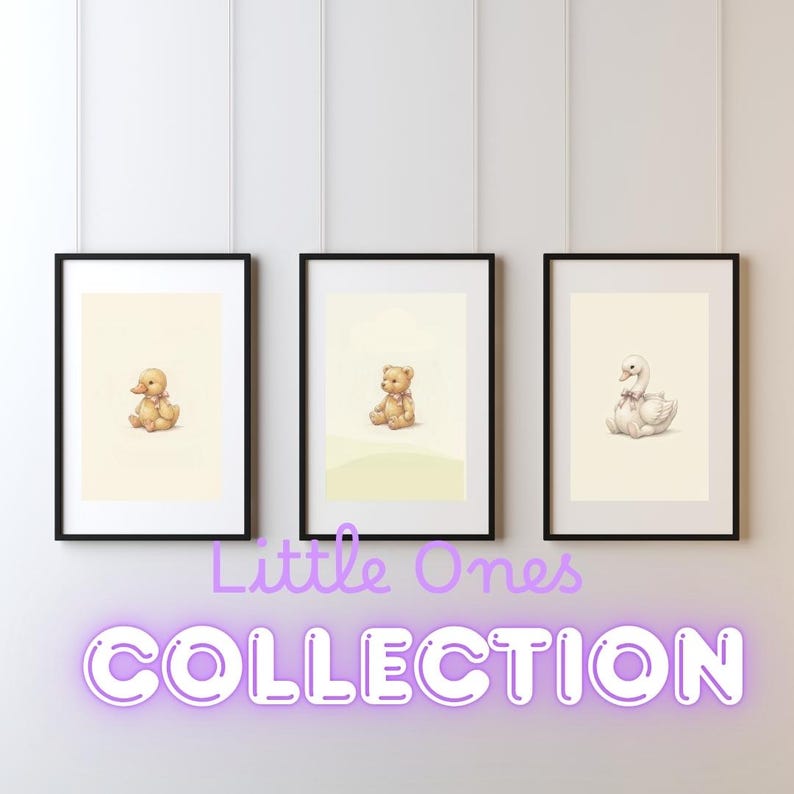 Vintage Beaver Wall Art Print – Neutral Nursery Decor | Little Ones Collection image 3