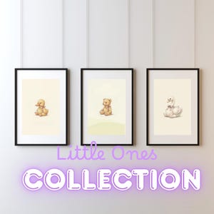 Vintage Turtle Dove Wall Art Print – Neutral Nursery Decor | Little Ones Collection image 3
