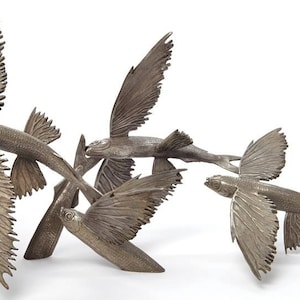 Fliegende Fisch Skulptur AUF LAGER Versand weltweit!