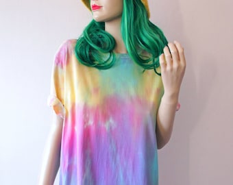 Soft Pastel Rainbow Tie Dye T-Shirt