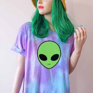 Alien Rainbow Pastel Tie Dye T-Shirt image 4