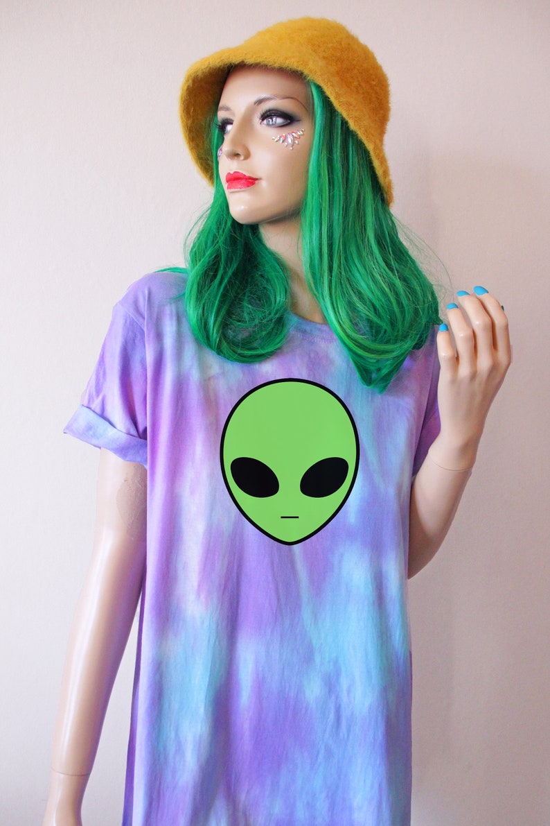 Alien Rainbow Pastel Tie Dye T-Shirt image 4
