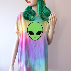 Alien Rainbow Pastel Tie Dye T-Shirt Pastel Rainbow