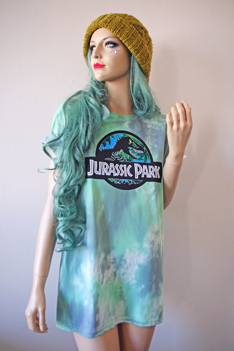 Jurassic Green Pastel Tie Dye T-Shirt Green & Black