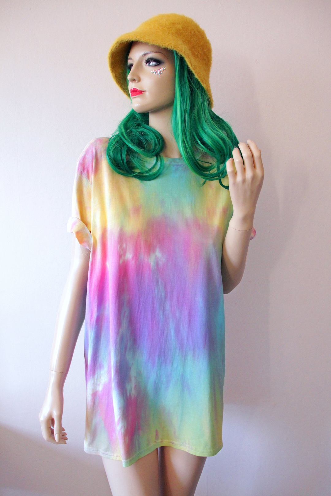 pastel rainbow tie dye shirt