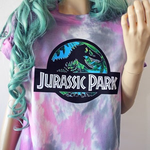 Jurassic Rainbow Pastel Tie Dye T-Shirt image 8