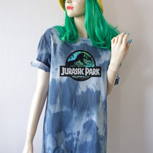 Jurassic Green Pastel Tie Dye T-Shirt Black & Grey