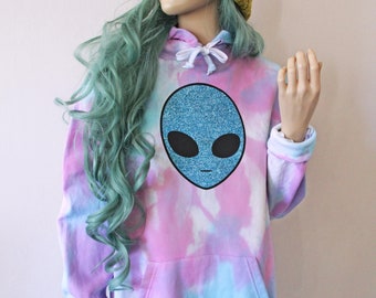 Alien Tie Dye Hoodie