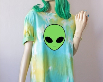 Alien Rainbow Pastel Tie Dye T-Shirt