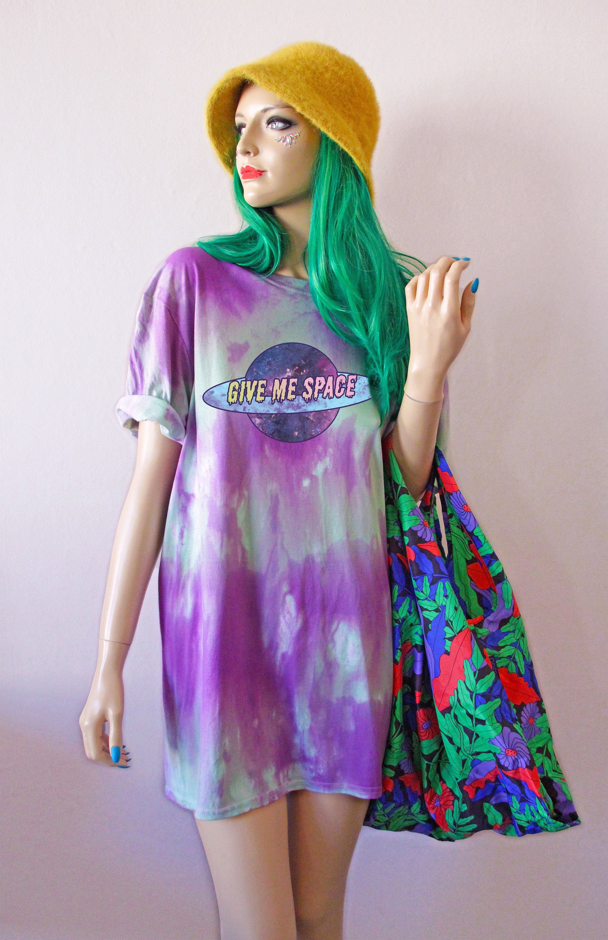Give Me Space Rainbow Tie Dye Tshirt Etsy UK