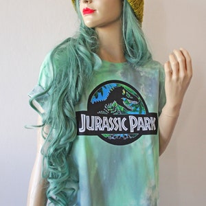 Jurassic Green Pastel Tie Dye T-Shirt image 2