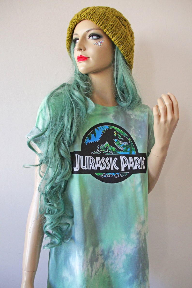 Jurassic Green Pastel Tie Dye T-Shirt image 2