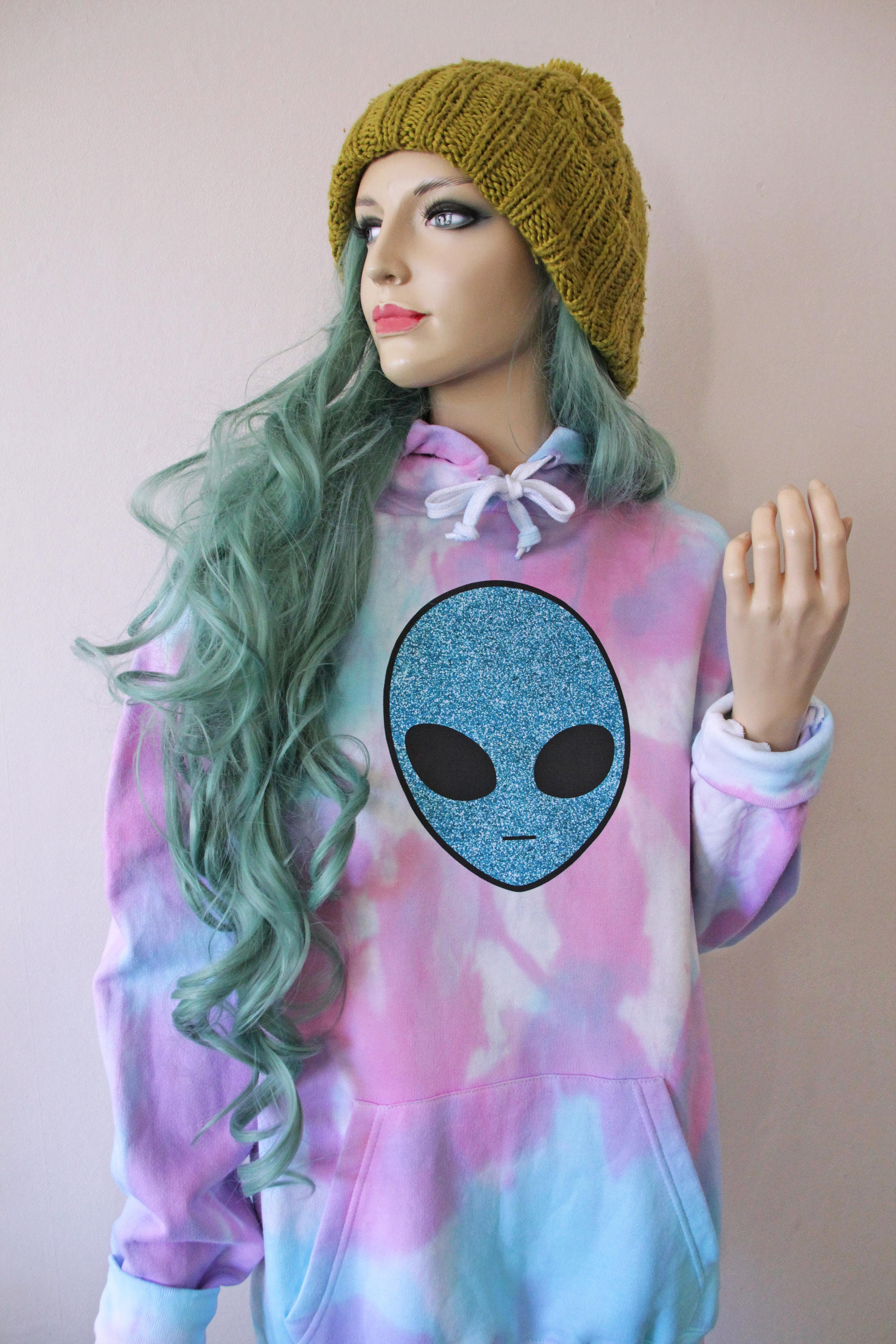 rue tie dye alien shirt