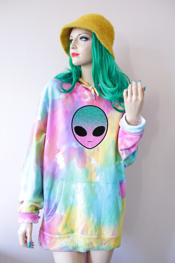 pastel rainbow tie dye hoodie