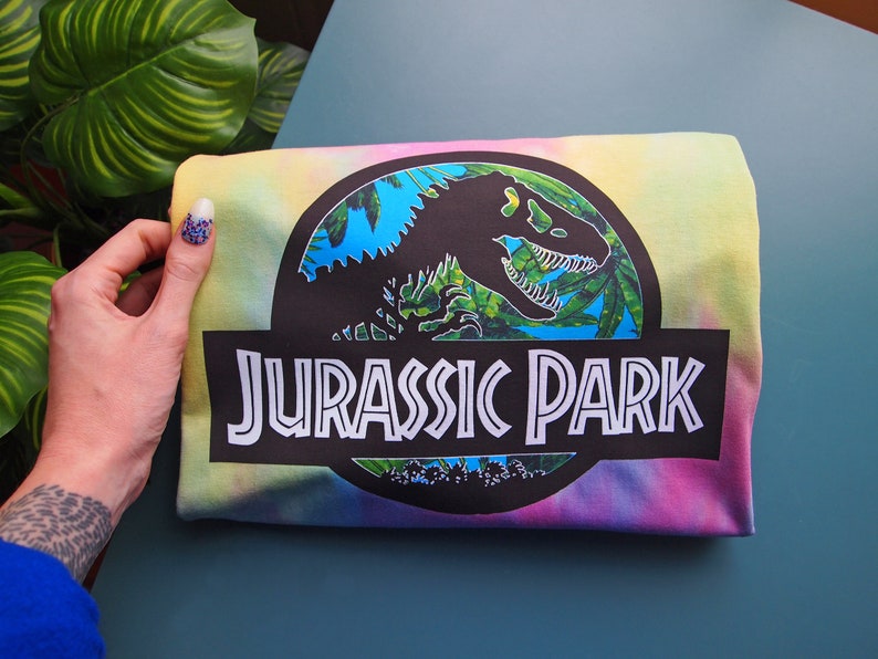 Jurassic Rainbow Pastel Tie Dye T-Shirt image 9