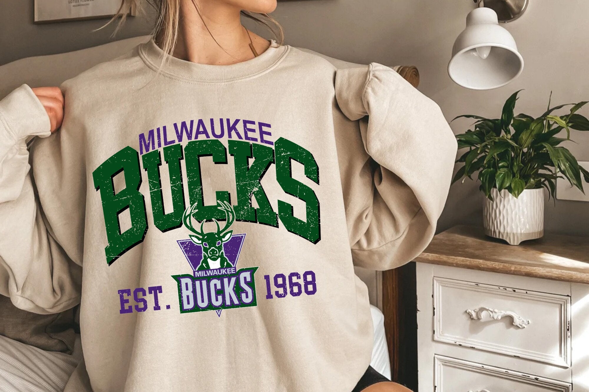 Milwaukee Bucks Sweatshirt - Etsy
