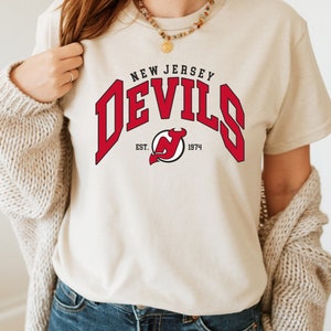 New Jersey Devil Hockey Shirt , Vintage New Jersey Devil Shirt, New Jersey  Shirt, Retro New Jersey Ice Hockey - Cherrycatshop