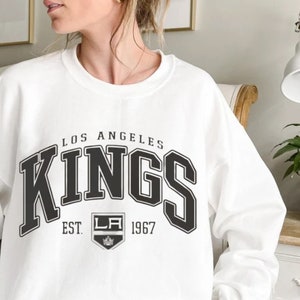 Vintage CCM NHL LA Kings Black T-Shirt Size Large For Men Made In Mexico