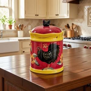Susan Winget Sunflower Canisters - Etsy