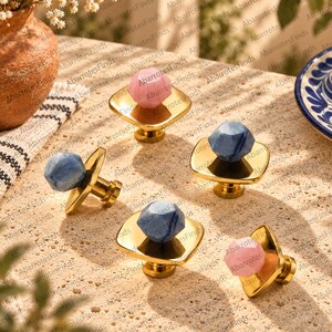 Crystal Cabinet Knobs, Gold Drawer Pulls, Geometric Furniture Hardware, Modern Wardrobe Handles, Luxury Cabinet Hardware