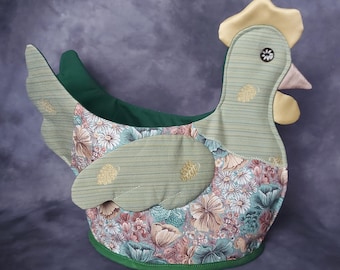 Fabric Chicken Basket, Fabric Basket, Storage Basket, Chicken Gift, Easter Gift, Christmas Gift
