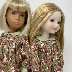 Modernes Babycord Kleid und Hose mit Blumen Print Outfit für Rubinrote Modefreunde