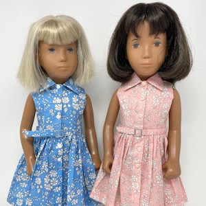 Shirtwaister Sleeveless Dress, Shorts and Belt Outfit for 16/17&quot; Sasha dolls