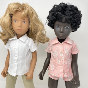 Fitted short sleeved blouse and shorts for 16/17&quot; Sasha dolls