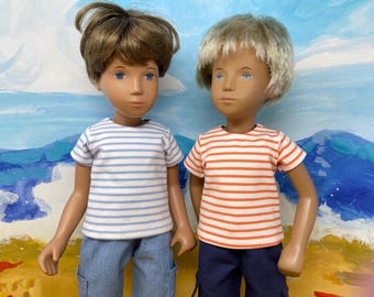 Striped T-Shirt for Sasha/Gregor Doll, Baby & Toddler Sizes